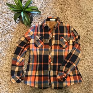 Insulated, lined, fall flannel